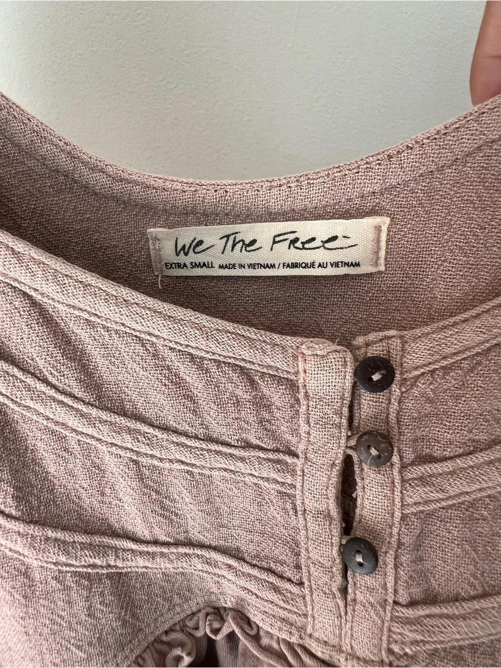 We The Free Blush Mauve Babydoll Blouse